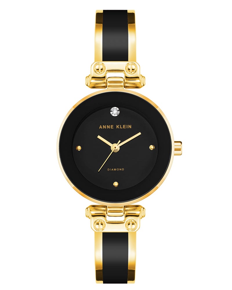 Anne Klein Women's Genuine Diamond Dial Bangle Watch - Image 1