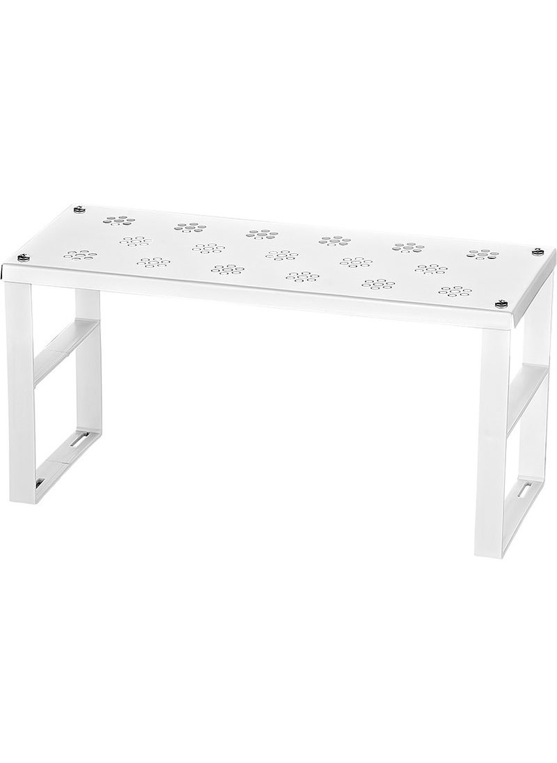 ORGANiZERS Cabinet Organizer Shelf Plate Glass Shelf Small Metal Shelf 2 Pieces  - Image 2