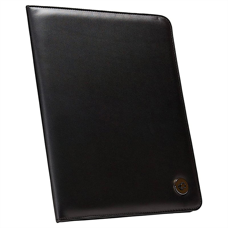 Caseit Business Meeting Padfolio Professional Portfolio with Letter Size Writing Pad Black PAD20