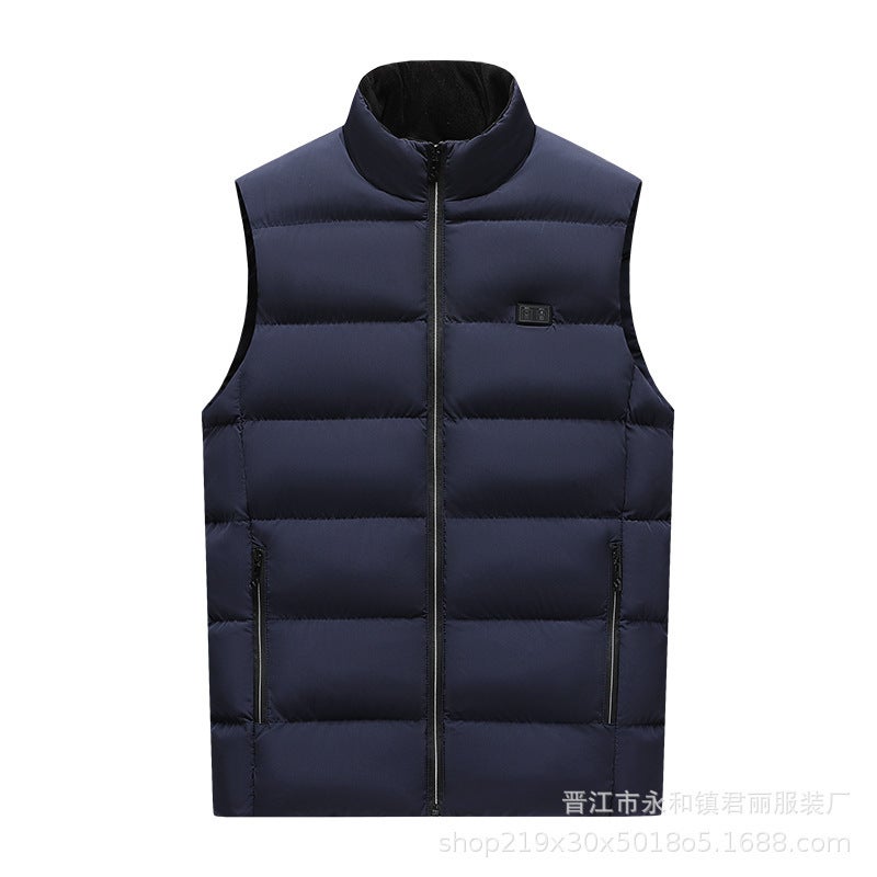 Intelligent Heating Vest For 21 District Couple Outdoor Sports Electric Heating Suit Three-Gear Temperature Control Vertical Collar Thickening - Image 5
