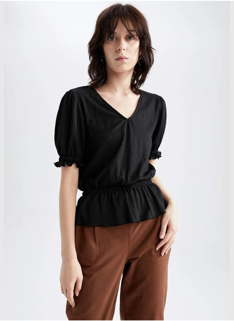 DeFacto Basic Short Sleeve Blouse