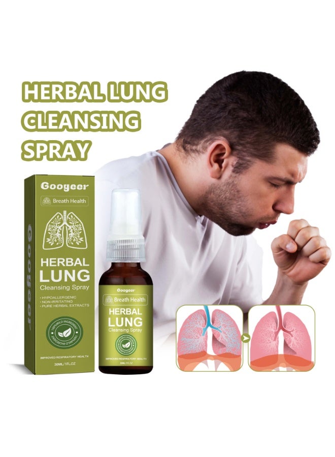 Googeer Breath Health Detox Spray Natural Essence for Powerful Lung Support Respiratory Cleanse Mist Deep Cleaning 30ml (1) - Image 1