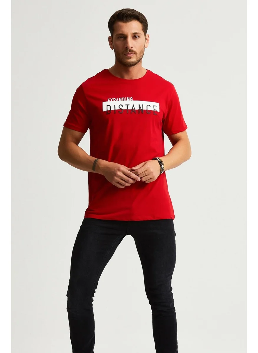 Alexander Gardi Printed T-Shirt, Red (E21-UN)