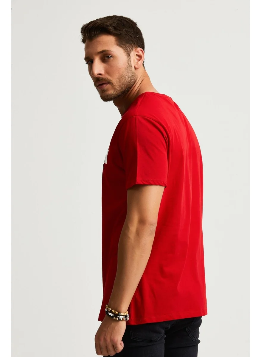 Alexander Gardi Printed T-Shirt, Red (E21-UN)