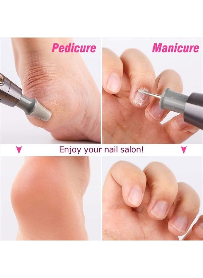 Beautural - Professional Manicure and Pedicure Set Kit, Electric Nail Drill Machine, 10-Piece Attachments Plus 20 Sanding Bands, Electric Nail File Set, Hand Foot & Nail Tools [Upgraded Version] - Image 1