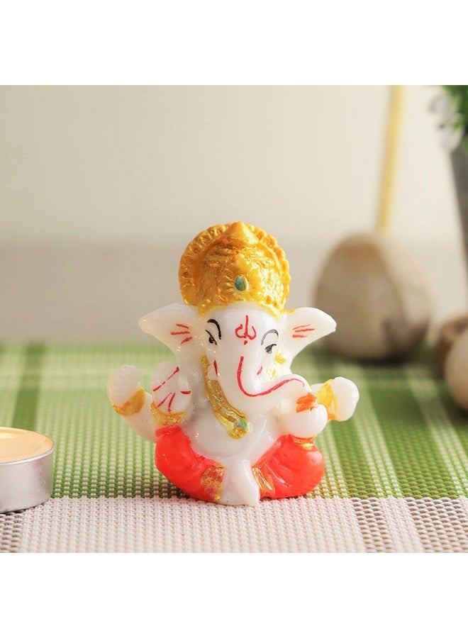 CraftVatika Ganesha Idol for Car Dashboard,Home Decor, Ganesh Murti Showpiece Gift - Car Dashboard Accessories Idols - Diwali Decoration Items for Home Decor- Diwali Gift