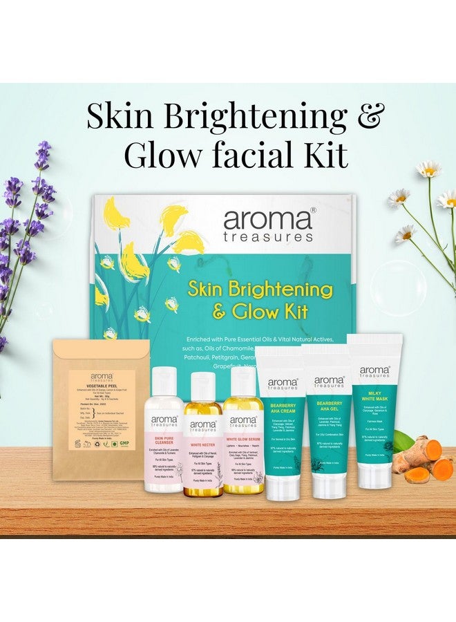 Aroma Treasures Skin Brightening And Glow Kit: Parabenfree Vegan Gifting Kit Evens Skin Tone Remedy For Acne Prone Skin Enriched With 100% Pure Essential Oils Quantity For 56 Facials - Image 3