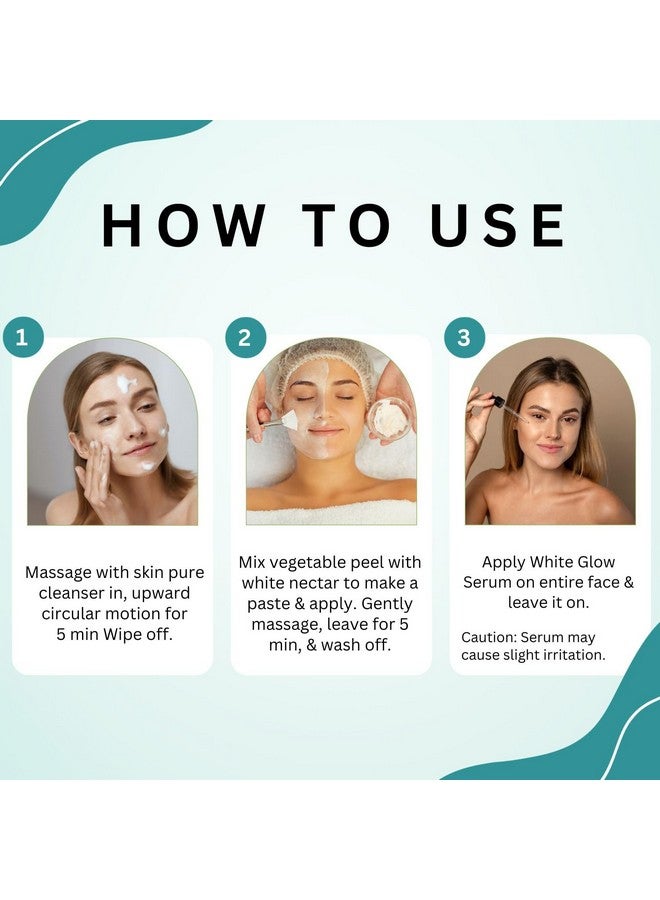 Aroma Treasures Skin Brightening And Glow Kit: Parabenfree Vegan Gifting Kit Evens Skin Tone Remedy For Acne Prone Skin Enriched With 100% Pure Essential Oils Quantity For 56 Facials - Image 4