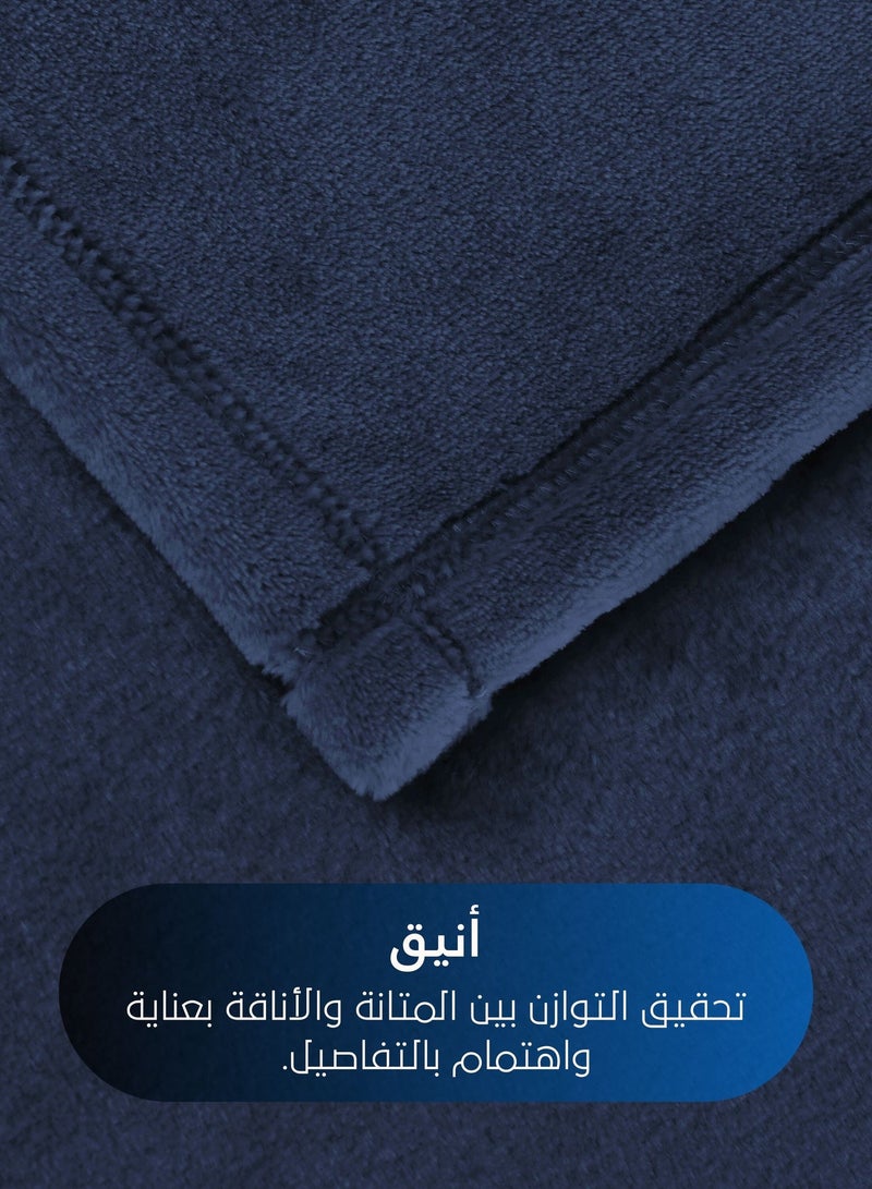 Master Home Textile Lightweight Velvet Blanket, Mora Series, 350GSM, Single Size 230 x 170 cm, Extra Soft All Season Fleece Blanket, Bed And Sofa Blanket - Image 4