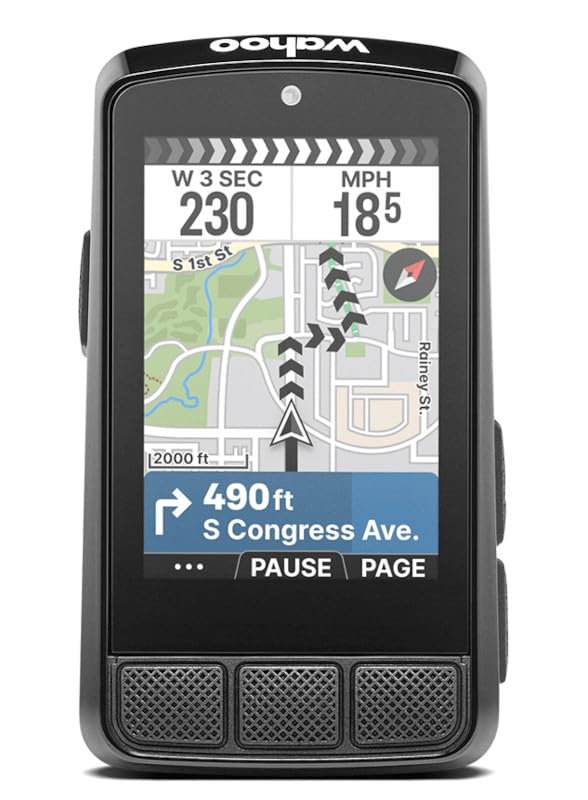 Wahoo Fitness واهو ELEMNT بولت V3 جهاز كمبيوتر للدراجات/الدراجات الهوائية، أسود - Image 1