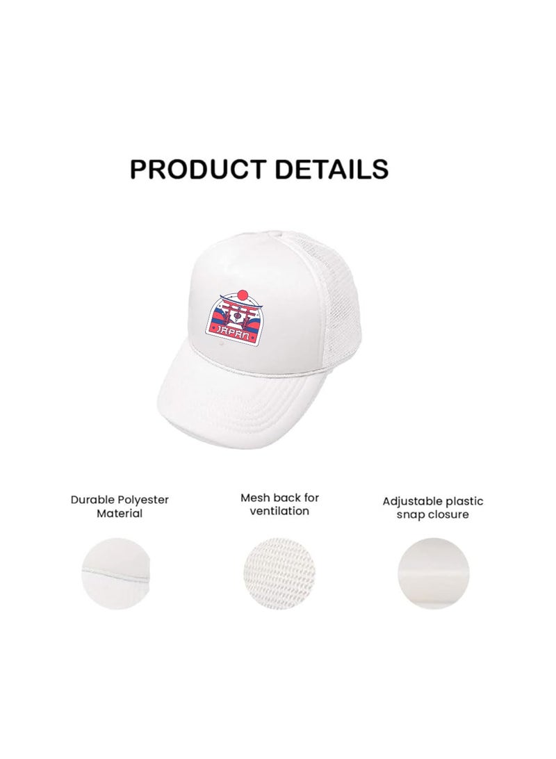 PRINTSHOP4ME Japan Mesh Cap With Plastic Closure For Men And Women–Perfect For National Day,Sports Activities And Casual Wear–Great Gift for Sports Fans And Events - Image 5