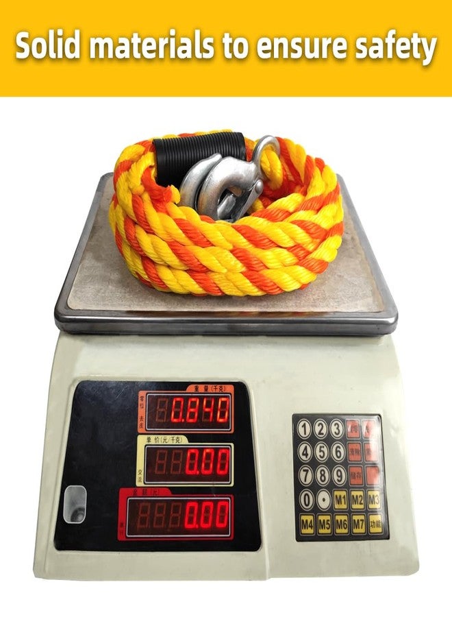 GIAHAND Tow Straps Rope with Hooks Heavy Duty Braided Tow Rope for Trucks and Recreational Use 5/8'' 18ft 6800lbs Break Strength 2266lbs Safe Working Load - Image 4