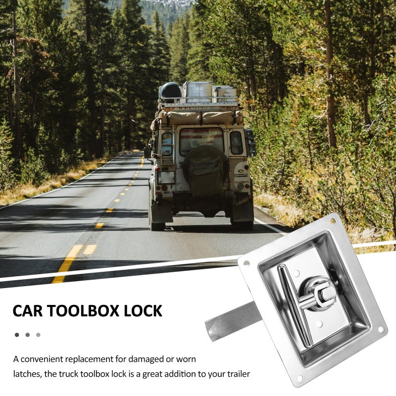 Heavy Duty T Handle Toolbox Lock for Truck Camper Trailer Mechanical Panel Latch - Image 4