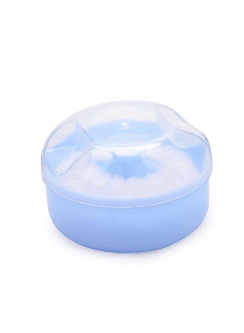 STAR BABiES Combo Pack Kids Powder Puff With Disposable Towel Pack Of 3   Blue  - Image 4