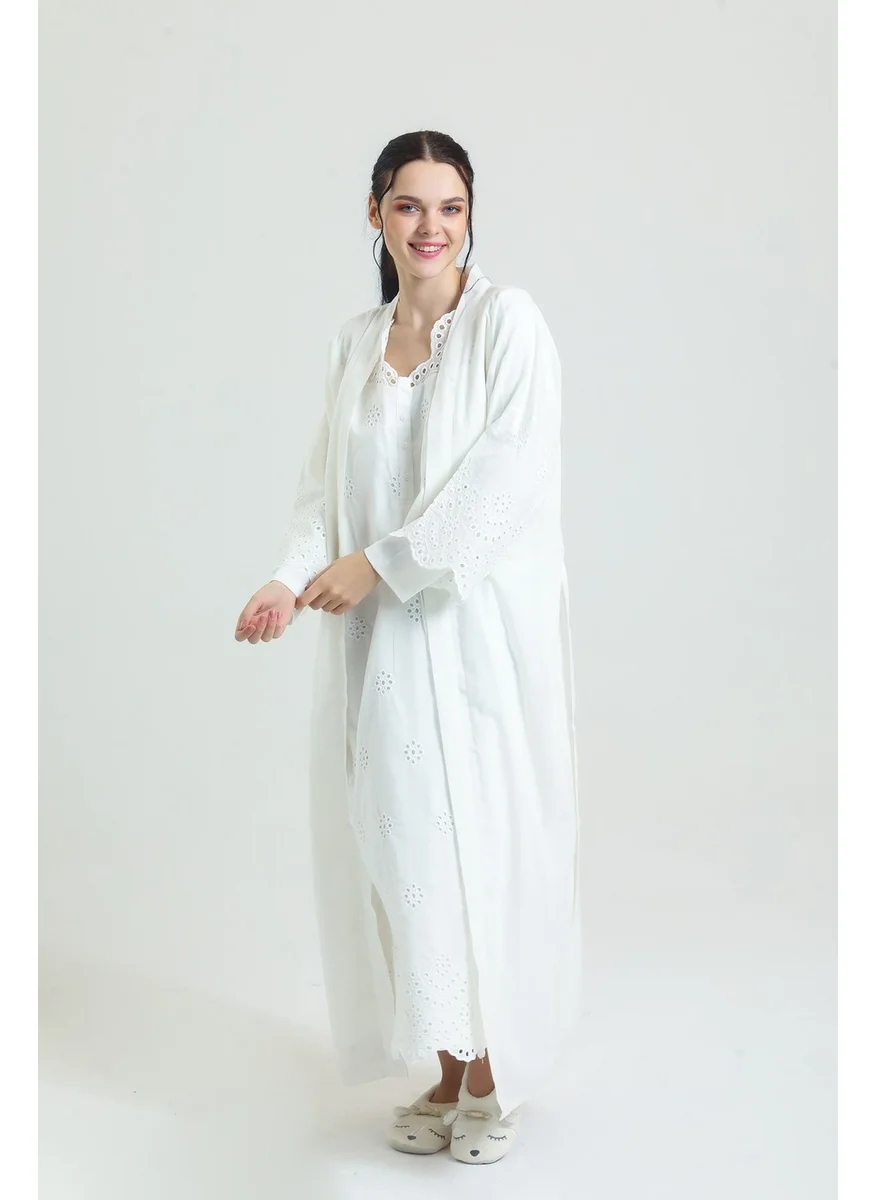Magic Form 48110 - Embroidered Modest Dressing Gown