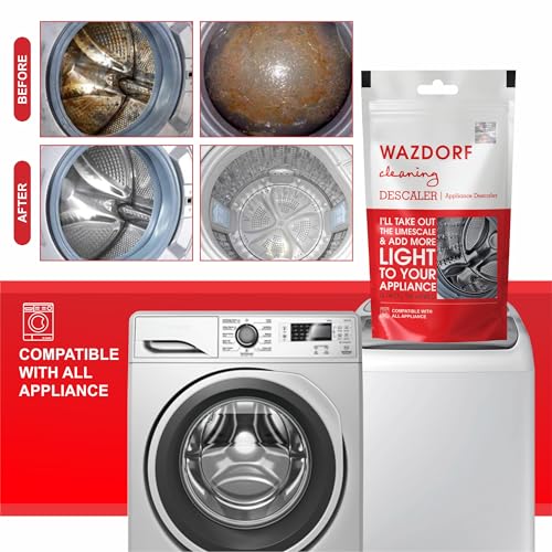 Wazdorf Washing Machine Cleaner Powder - Pack of 6 (100g Each) Washing Machine Front Load & Top Load | Washing Machine Cleaning Powder | Descaling Powder for Drum & Tub Care - Image 3
