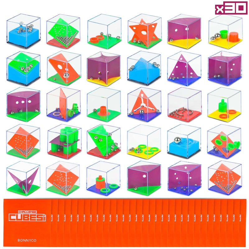 BONNYCO Brain Teaser Puzzles Cubes Kids Party Favors Pack 30 Pinata Goodie Bags Stuffers for Kids 35 48 Return Gifts for Birthday Party Mini Puzzle Games Classroom Prizes Rewards Stocking - Image 3