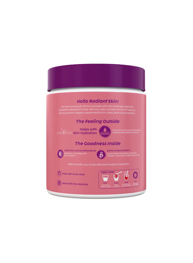 PLIX THE PLANT FIX PLIX- THE PLANT FIX Collagen Booster Powder with 100mg Hyaluronic Acid | Plant-based formula | Vitamin C | No added sugar | Helps support skin health - Image 3