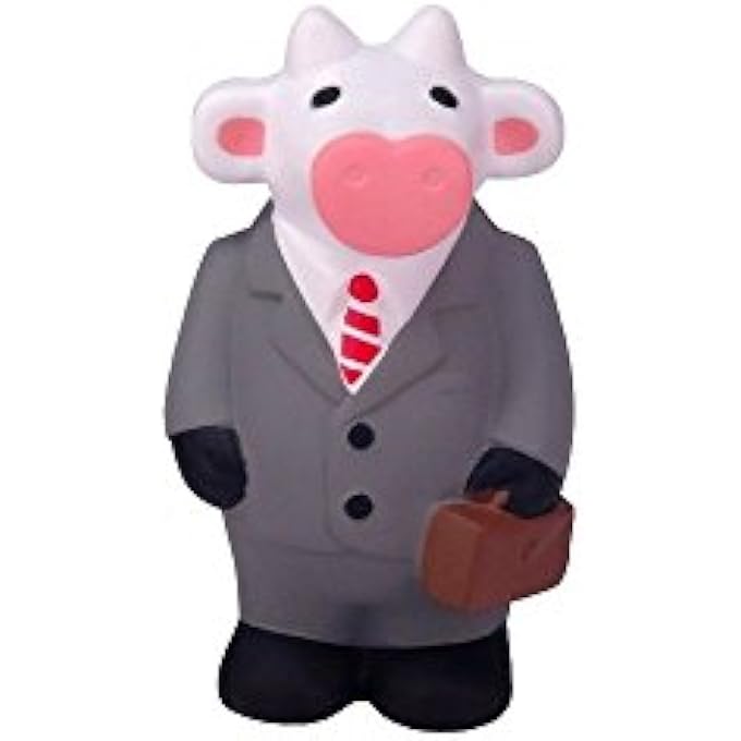 Business Cow Stress Toy