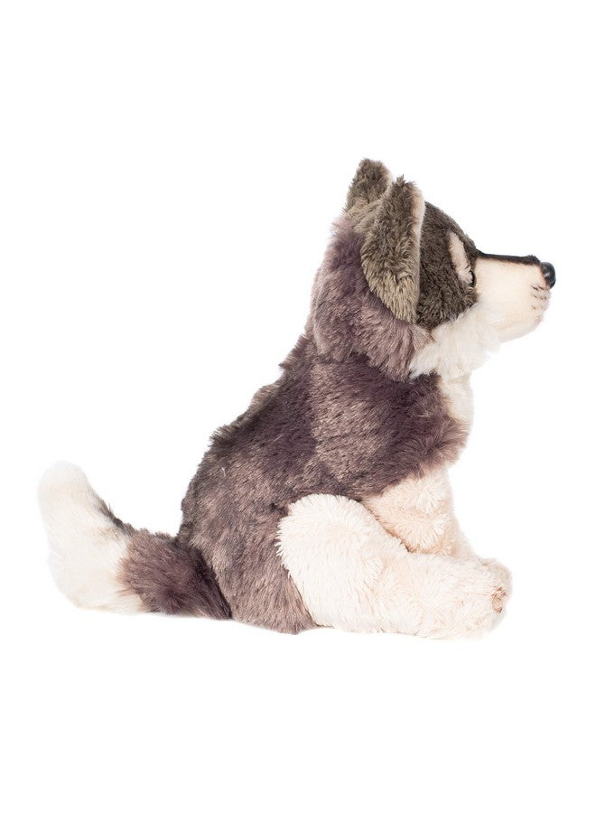 DEMDACO دمداكو وولف رمادي فضي صغير لعبة محشوة للأطفال، 5.5 بوصة (عبوة من 1) - Image 3