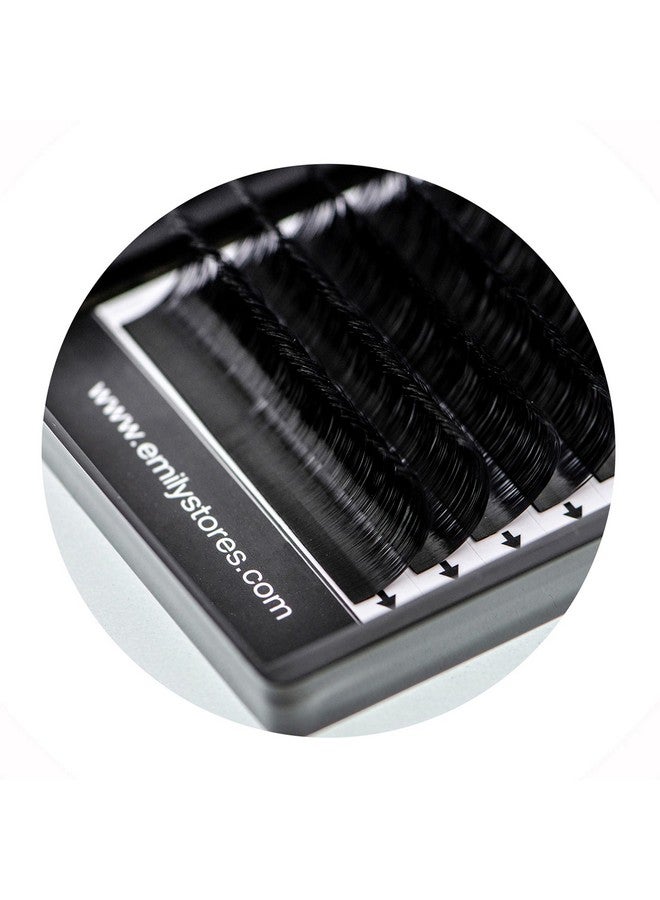 EMILYSTORES Lash Extensions 0.25Mm Thickness J Curl Mixed 814Mm Sizes Length Volume Individual Semidull Black Eyelashes For Eyelash Extensions (0.25Jmixed 814Mm) - Image 4