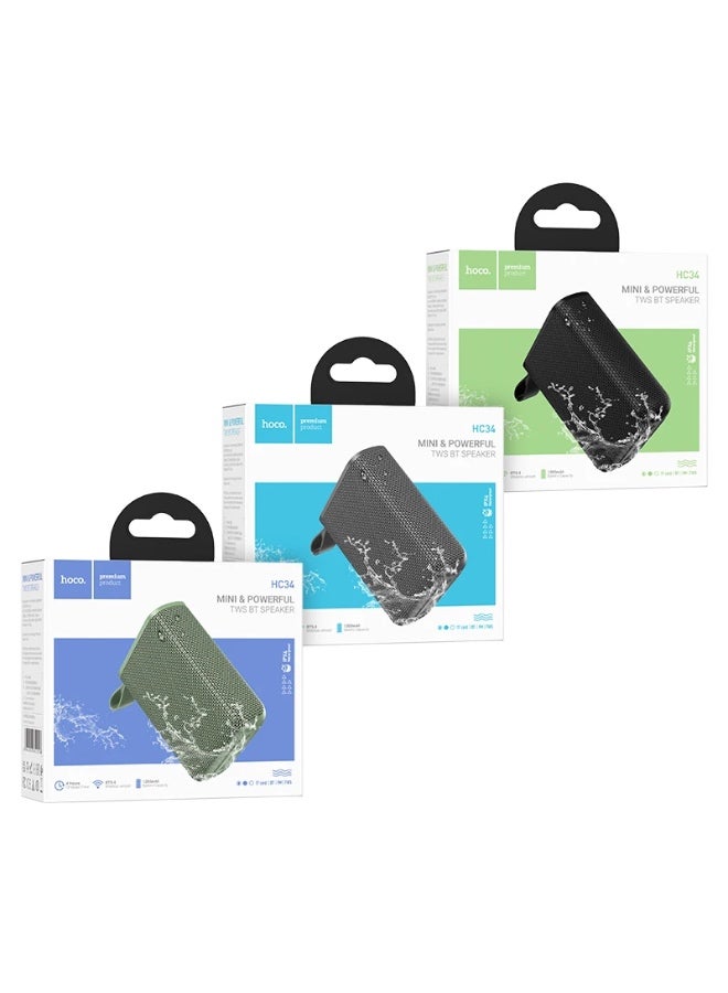 Hoco HC 34 powerful bluetooth wireless speaker green - Image 2
