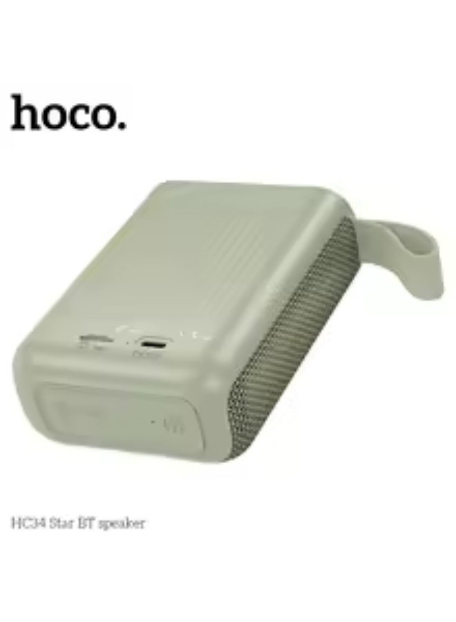 Hoco HC 34 powerful bluetooth wireless speaker green - Image 4