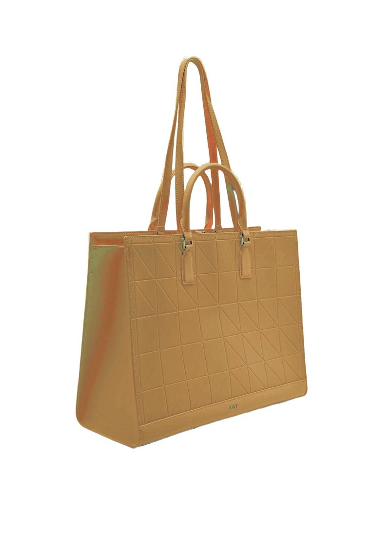 Pedro - Studio Leather Pixel Tote Bag - Image 1