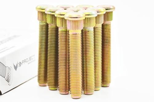 Project Innovation 71mm Total Length Long Extended Wheel Lug Studs Wheel Lug Bolts Compatible with Lex IS350 m12x1.5x71 Year 2006-2021 1 Set (Pack of 10) - Image 1