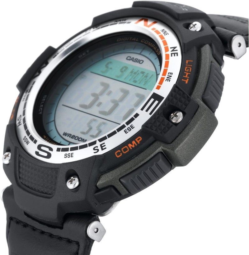 CASIO SGW100 Series | Digital Watch & Compass | 200M WR | 100 SEC Stopwatch | Twin Sensor for Direction & Temperature | Low Temp Resistant | World Time | Auto Calendar | Multi Alarm - Image 3