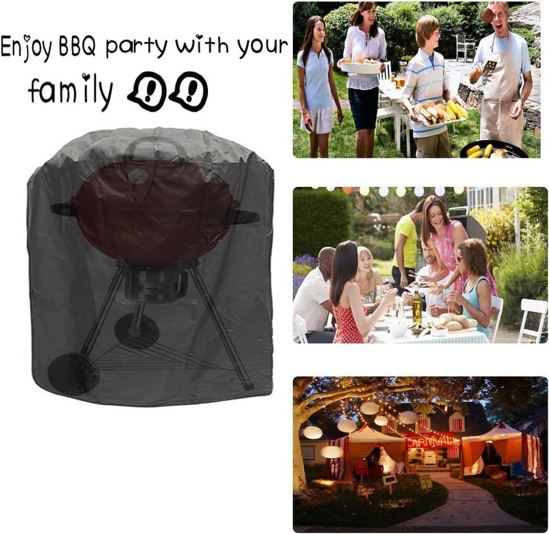Aputue BBQ Grill Cover, Heavy Duty Waterproof Barbecue Cover with Elastic Strap, Universal Fit for Gas, Charcoal and Electric Grills, Outdoor Patio Grill Protection - Image 5