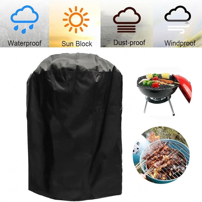 Aputue BBQ Grill Cover, Heavy Duty Waterproof Barbecue Cover with Elastic Strap, Universal Fit for Gas, Charcoal and Electric Grills, Outdoor Patio Grill Protection - Image 2
