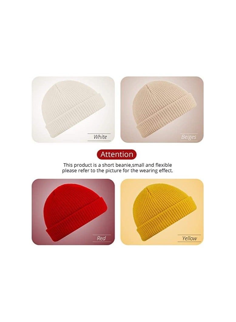 4 Pack Unisex Fisherman Beanie Hats with Roll Up Edge for Outdoor Activities - Image 5