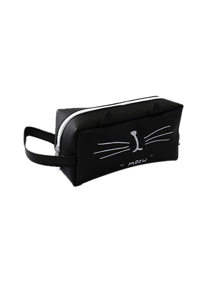 NIBEMINENT Cat Large Capacity Pen Bag Black