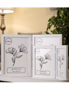 LOWHA Tabletop Double Picture Photo Frame Folding Hinged with MDF Back and Acrylic Front Protection  - Image 3