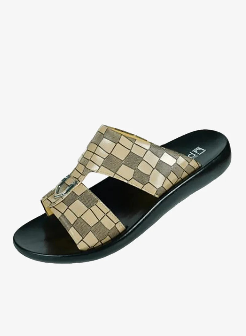 008-3558 Barjeel Mens Arabic Sandals 63092 Beige