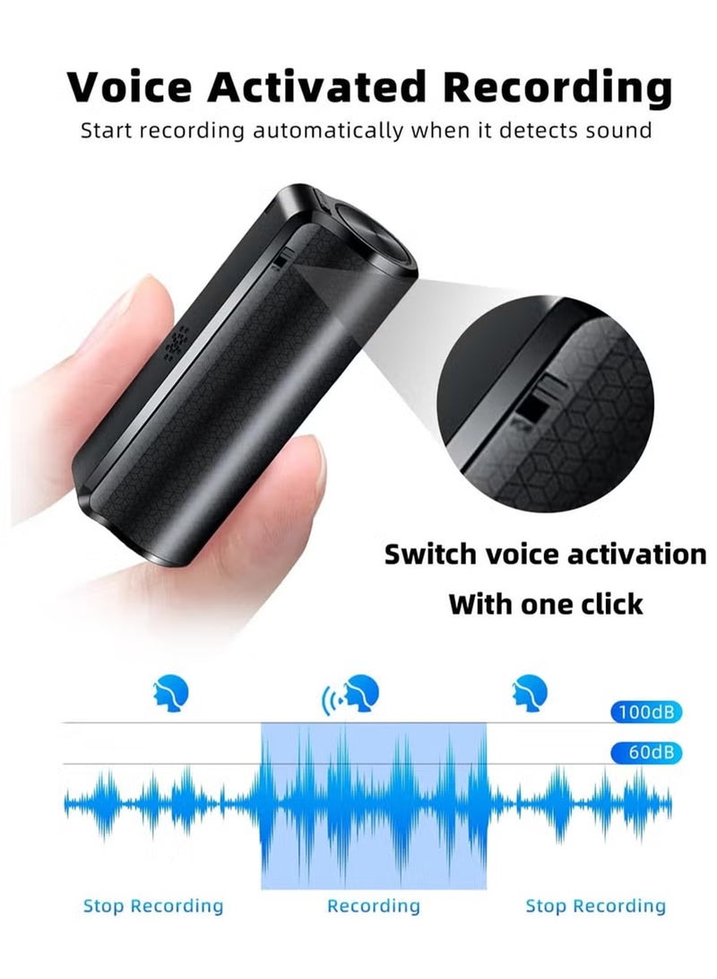 X-level 64G Magnetic Voice Recorder with AI-Intelligent Triple Noise Reduction,25 Days Continuous Recording Device,Voice Activated Audio Recorder,Digital Voice Recorder for /Interviews/Classroom/Meetings(Black) - Image 5