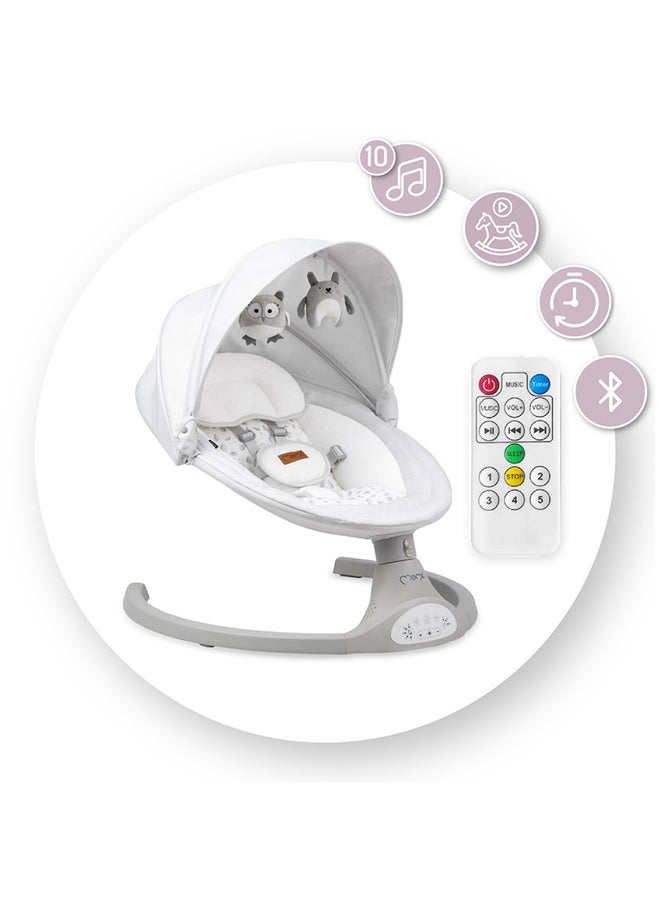 Momi KENANI Electric Baby Bouncer for Infants, Kids up to 9 kg with Anti-slip pad, Lightweight, Bluetooth Features Connect with Smartphone, Insect Net for 0+ Months  - Image 4