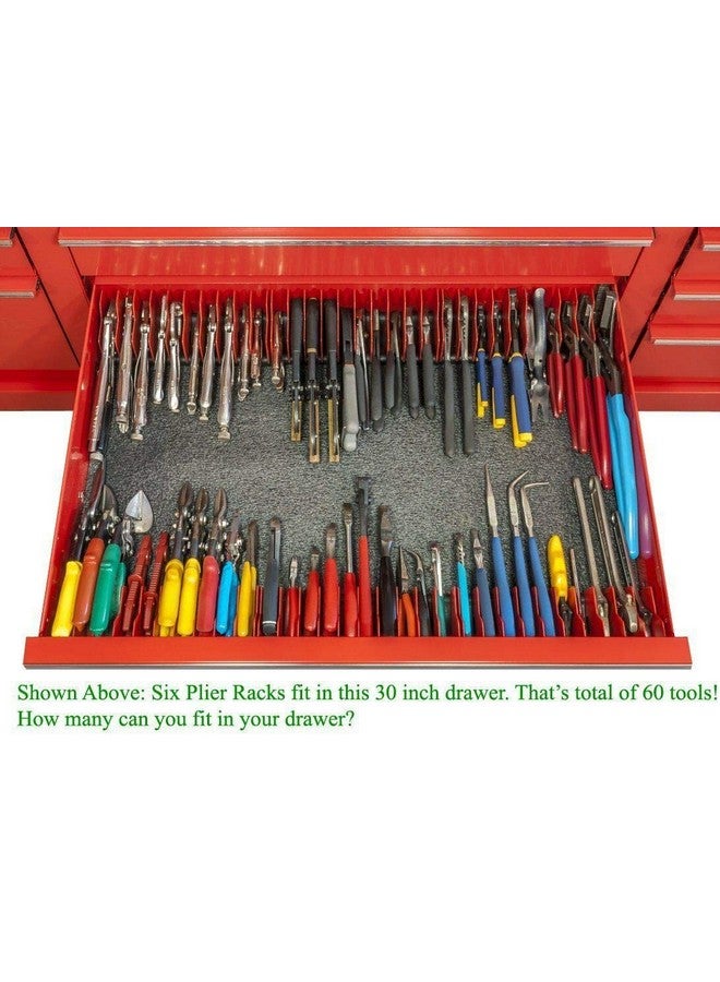 MLTOOLS Pliers Cutters Organizer Pro Non Slip Rubber Base Fuel & Solvent Resistant Durable & Long Lasting Tool Storage Box Rack 10 Tools Plier Organizer Made In Usa P8248 (1 Pack)  - Image 5
