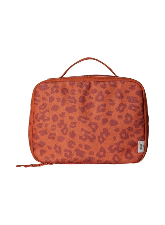 Citron Insulated Square Lunch Bag For Kids School, Bpa Free, Recycled Pet Material Lunch Bag - Leo Brick - Image 1