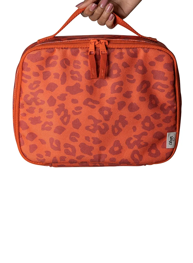 سترون Insulated Square Lunch Bag For Kids School, Bpa Free, Recycled Pet Material Lunch Bag - Leo Brick