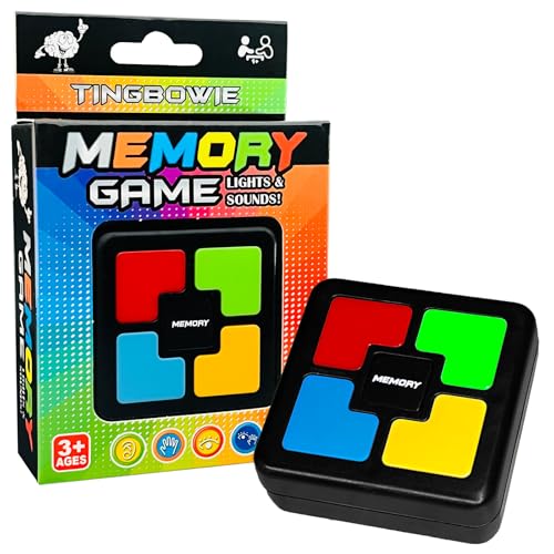 tingbowie Lights Up Memory Game Handheld Electronic Toy, Color Memorizing with Lights and Sounds - Image 1