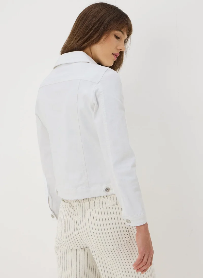 Matalan White Stretch Denim Jacket