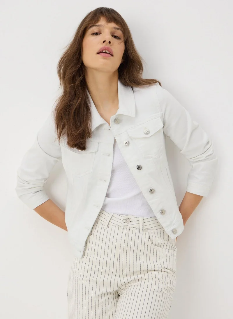 Matalan White Stretch Denim Jacket