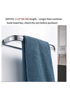 Excefore Bathroom Towel Bar, Towel Holder Wall Mounted, Polished Chrome Bathroom Accessories Fixtures, Rustproof Wall Mounted Towel Rack, With Mounting Accessories (12 Inch)  - Image 2