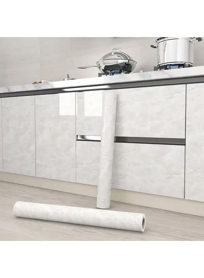 Cold Artificial Jade Marble Contact Paper Peel Stick Waterproof Vinyl 23 62 Inch Width Easy Clean Removable For Countertops Walls - Image 3