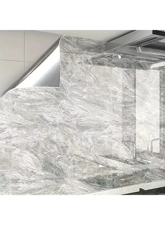 Cold Artificial Jade Marble Contact Paper Peel Stick Waterproof Vinyl 23 62 Inch Width Easy Clean Removable For Countertops Walls - Image 5