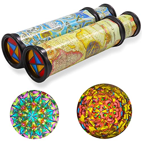 Xeehwb 2 Pack Classic Kaleidoscope ToyMagic Rotating KaleidoscopeStretchable Long World KaleidoscopeEducational Toy Kaleidoscope for Children Gifts - Image 1