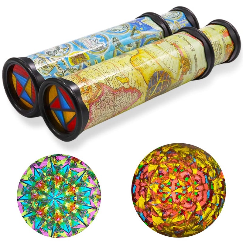 Xeehwb 2 Pack Classic Kaleidoscope ToyMagic Rotating KaleidoscopeStretchable Long World KaleidoscopeEducational Toy Kaleidoscope for Children Gifts - Image 4