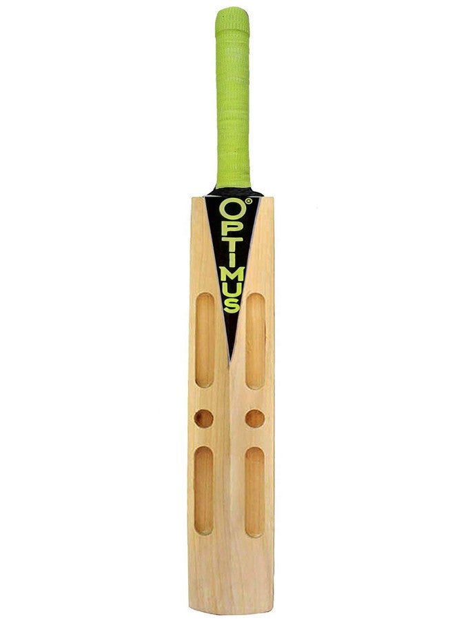 Optimus® Cricket Scoop Bat Kashmir Willow - Full Size with Tetron Cover for Soft & Hard Tennis/Rubber Ball Play (No Leather Ball Play) - Image 2